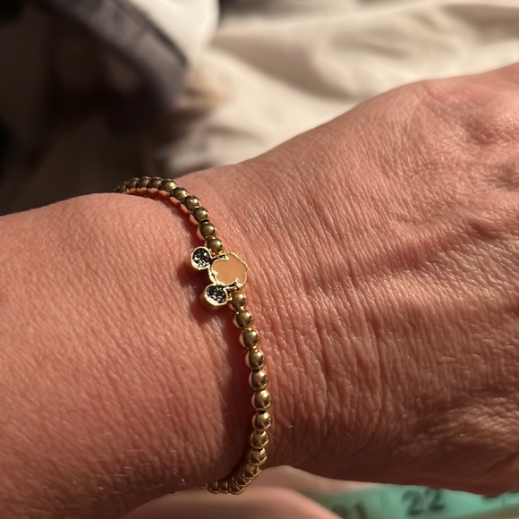 Gold dot bracelet with Mickey face - Picture 6 of 6